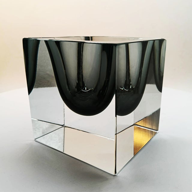 Large Cube Ashtray or Catch-All in Murano Glass by Flavio Poli for Seguso, 1960s For Sale - Image 17 of 17