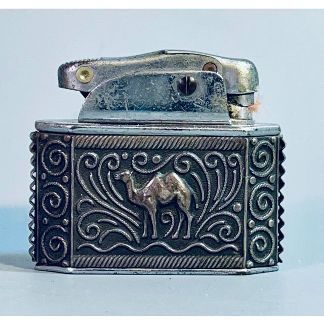 Antique Myon Silver Lighter Camel Motif All Original For Sale - Image 4 of 7