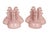 Mid-Century Modern Fiesta Rose Tripod Candlestick Holders by Homer Laughlin, a Pair For Sale - Image 3 of 6