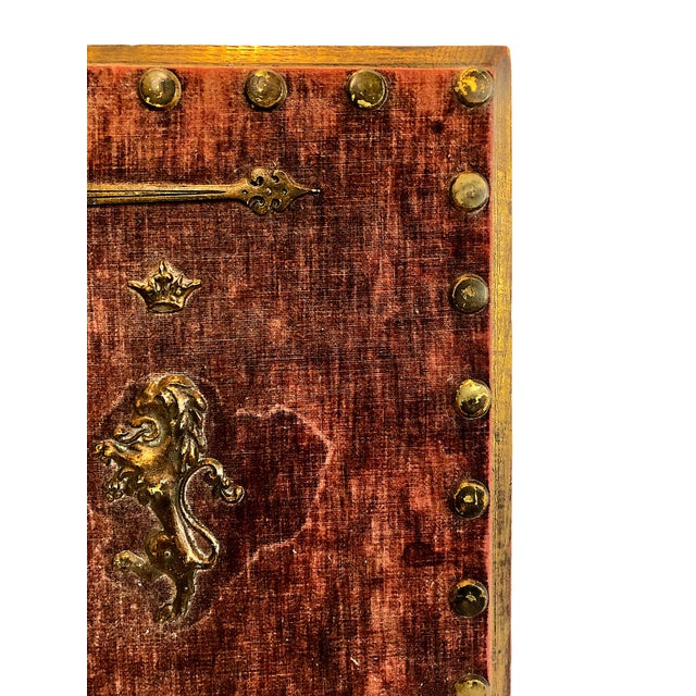Late 19th Century Gothic Revival Velvet-Covered Document Presentation Portfolio For Sale - Image 5 of 12