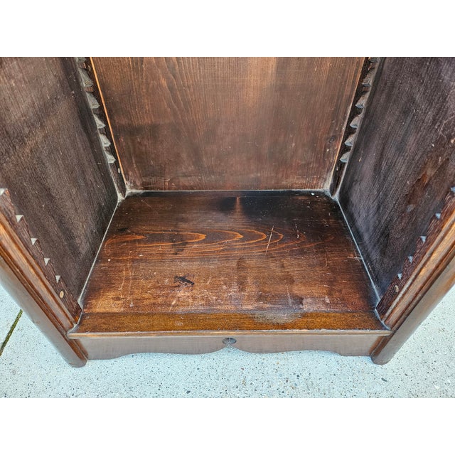 Antique Wooden Open Bookcase - Adjustable Shelf For Sale - Image 12 of 18
