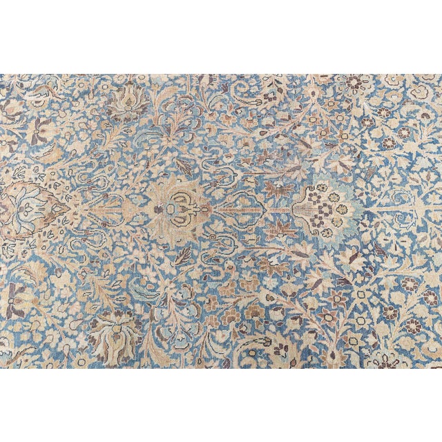 Persian Antique Persian Meshad Handmade Wool Rug For Sale - Image 3 of 9
