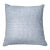 Lulu & Georgia Woven Blue Leather Decorative Pillow For Sale