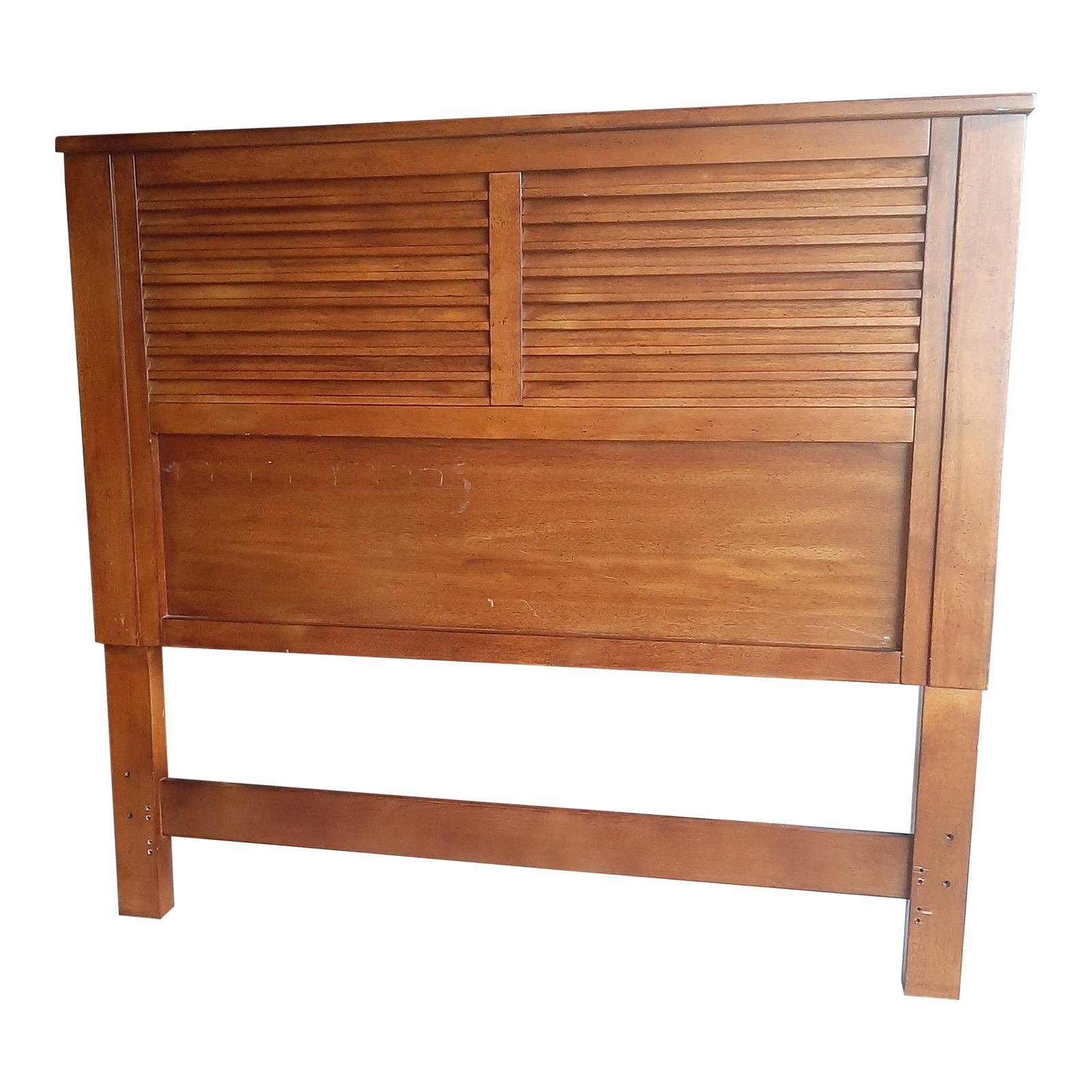 Louvered Shutter Style Full Size Headboard Chairish