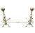 Vintage Solid Brass Andirons With Eagle Claw Feet and Roll Bar, Circa 1920s For Sale In Washington DC - Image 6 of 8