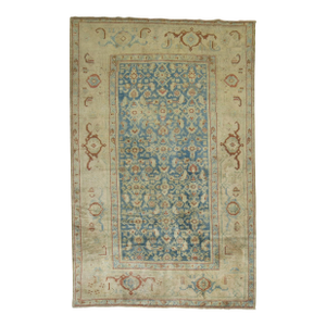 Antique Malayer Denim Blue Persian Rug