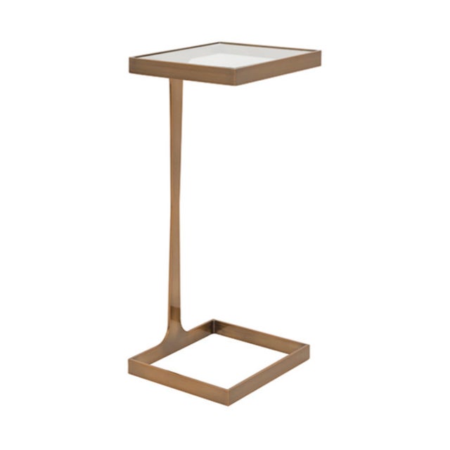 New special order item. Not vintage. Elegant glass-top cigar table featuring a sleek square design. Perfect for displaying...