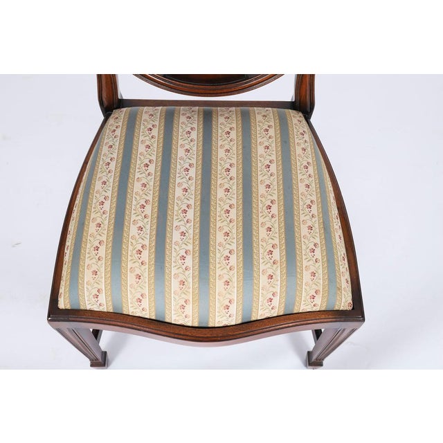 Mid-Century English Harrods Shield Back Dining Chairs, Set of 12 For Sale - Image 13 of 17