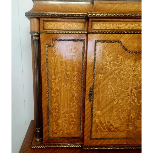 Early 19th Century 19th C French Marquetry and Ormolu Cabinet on Stand For Sale - Image 5 of 18
