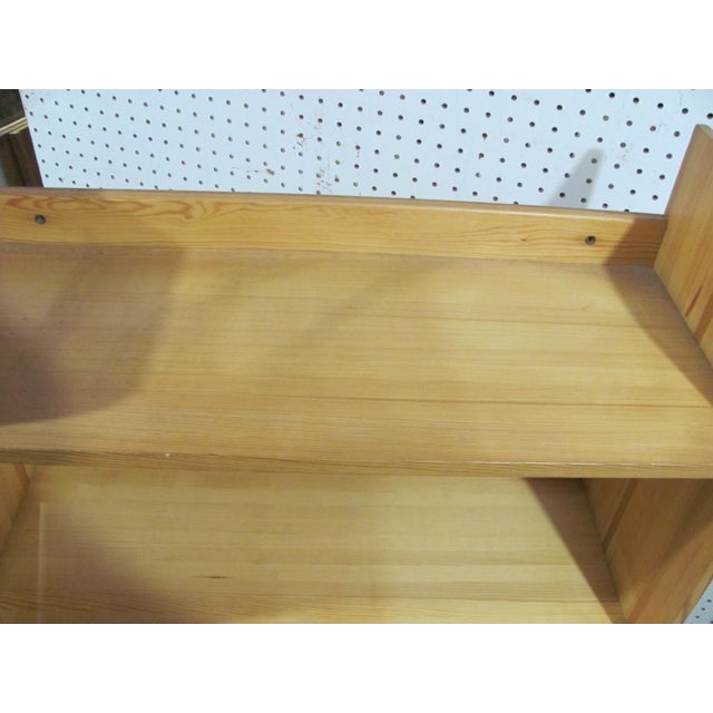 Brown Borge Mogensen Hanging Pine Shelf Two Levels Signed For Sale - Image 8 of 15