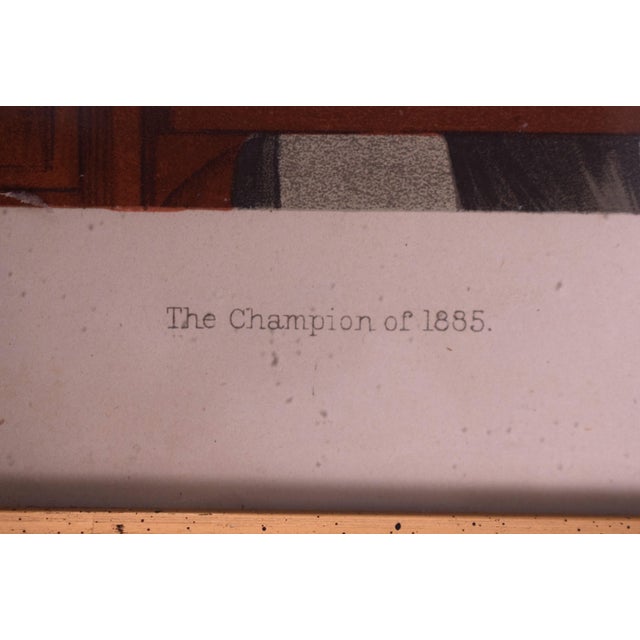 Traditional 1900s Vanity Fair ‘Spy’ Caricature "The Champion of 1885" (John Roberts Jr) For Sale - Image 3 of 4