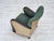 Danish Armchair in Green and Beige Furniture Wool, 1960s For Sale - Image 18 of 18