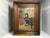 Black Antique Folk Art Oil Painting: Young German Boy with Spoon For Sale - Image 8 of 9