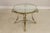 1980s Labarge Regency Brass & Steel Glass Top Coffee Table For Sale - Image 5 of 13