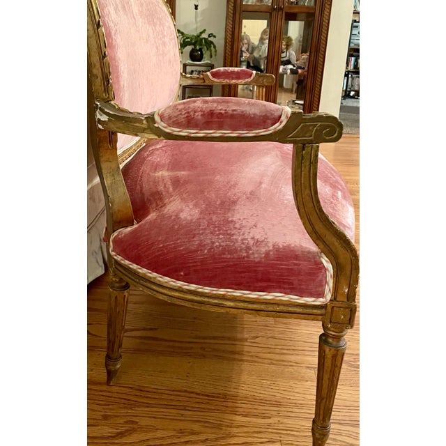 Late 19th Century Late 19th Century French Giltwood Settee For Sale - Image 5 of 11