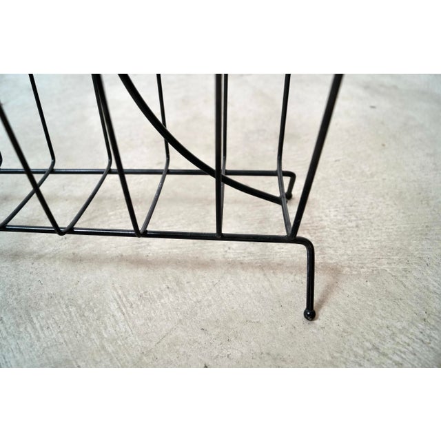 1950’s Mid-Century Modern Arthur Umanoff Style Magazine Rack For Sale - Image 10 of 11