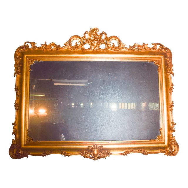 Rococo Ornate Giltwood Mirror, 1890 For Sale