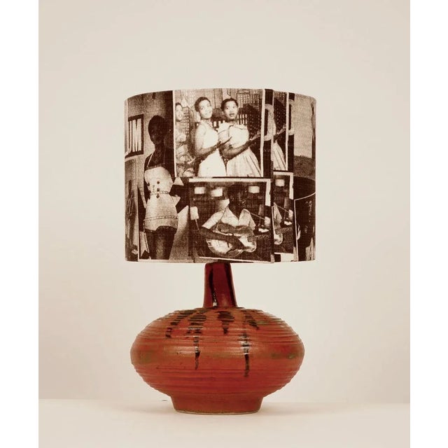 Mid-Century Modern Mid-Century Hungarian Studio Ceramic Table Lamp, 1950s For Sale - Image 3 of 11