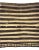 Striped Ivory & Brown Natural Kilim Rug-6'8'x7'1" For Sale