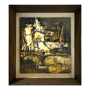 1963 Abstract Italian Landscape Painting - Cohn