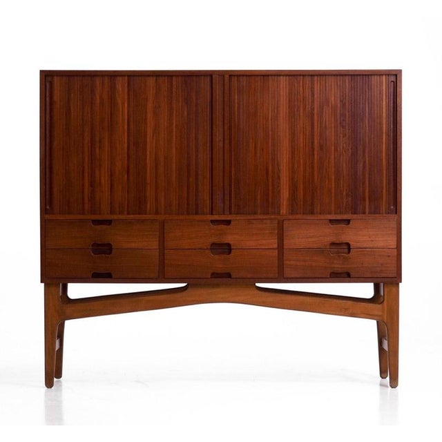 Brown Vintage Teak Sideboard, 1960 For Sale - Image 8 of 8