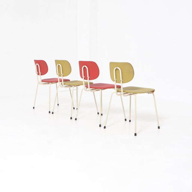Dining Chairs by Willy Van Der Meeren for Tubax, Set of 4 For Sale - Image 12 of 18