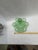 1960s Vintage Vaseline / Uranium Green Pressed Glass Decanter and Cordial Set With Tray - 8 pcs For Sale - Image 5 of 11