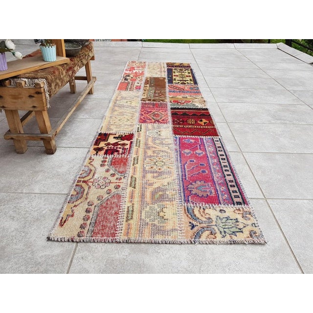 Textile Mid 20th Century Anatolian Kurdish Runner Rug For Sale - Image 7 of 10