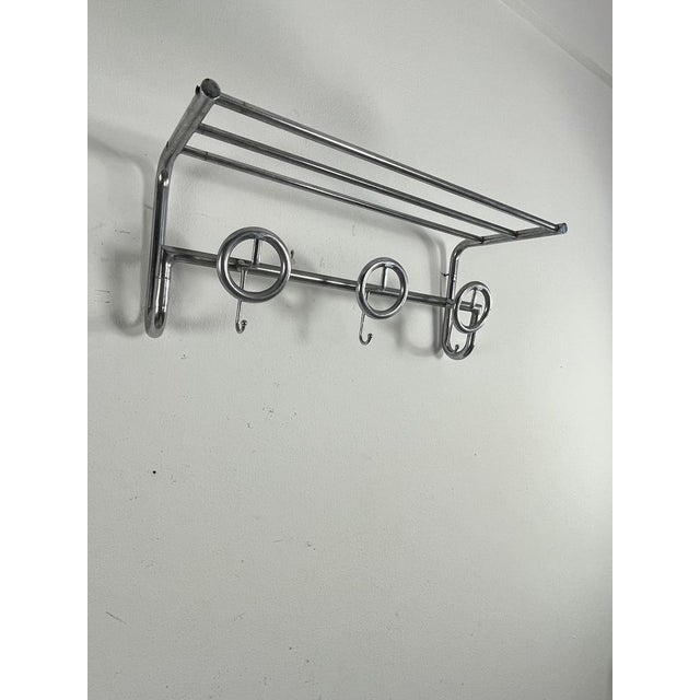 Mid-Century French Steel Coat Hanger, 1950s For Sale - Image 9 of 10