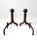 Antique Wrought Iron Andirons For Sale - Image 6 of 11