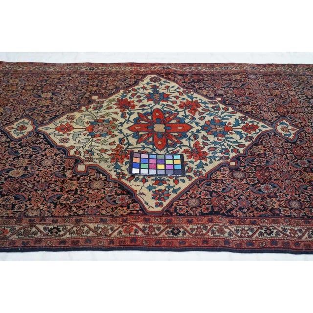 Antique Farahan Sarouk Rug 3'2'' x 4'9'' For Sale - Image 11 of 11