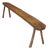 Vintage Rustic Wooden Bench, 1920s For Sale