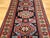 Vintage Persian Kurdish Rug, Hand-Knotted Wool, Geometric Pattern, Navy & Tan, 3x5 For Sale - Image 14 of 18