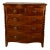 19th Century English Mahogany Bow Front Chest of Drawers For Sale