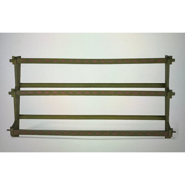 1900 - 1909 Antique Wall Plate Rack, 1900 For Sale - Image 5 of 5