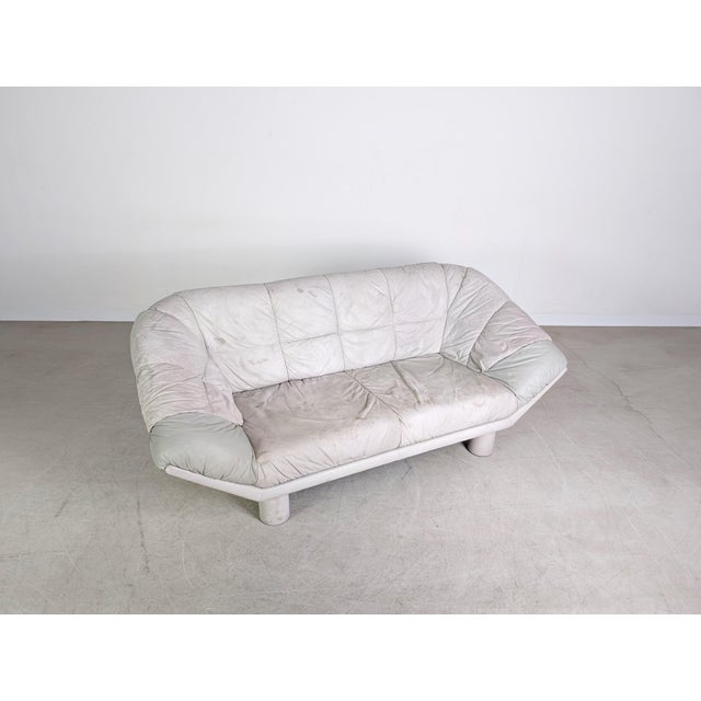 Vintage 3-Seater Sofa in Leather by Dupe Burkhardt Vogtherr For Sale - Image 8 of 11