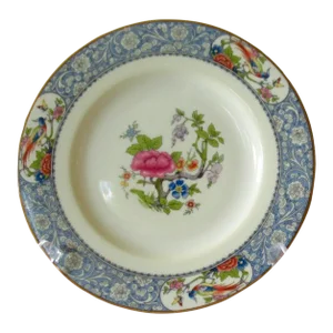Vintage Tiffany & Company N Y Porcelain China, Hand-Painted J. C. & Sons Foundry Mfr. Salad/Canape' Plates -Set of 12