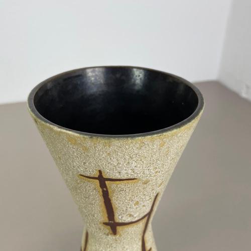 WGP Bamboo Ceramic Fat Lava Vases attributed to Scheurich, Germany, 1970s, Set of 2 For Sale - Image 11 of 18