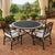 Moroccan 48" Moroccan Black and White Round Mosaic Table For Sale - Image 3 of 8