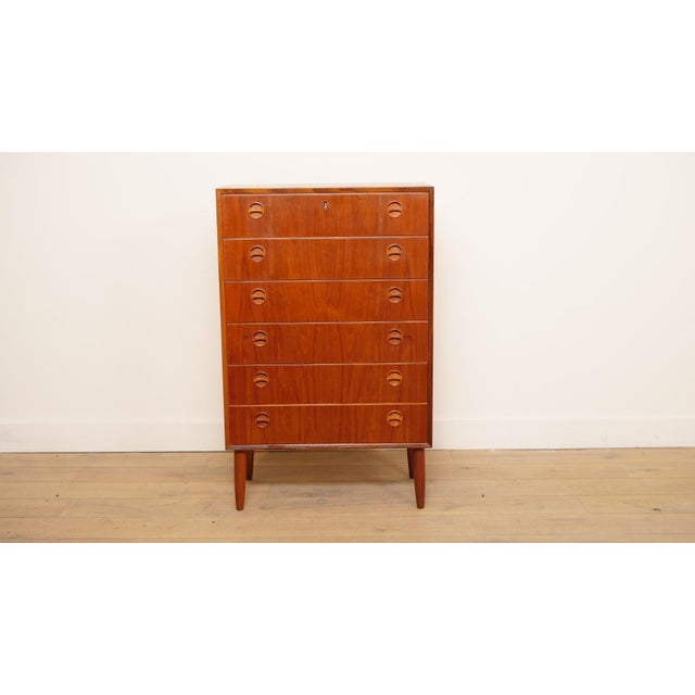 Vintage Chest of Drawers in Teak, 1950s For Sale - Image 12 of 12