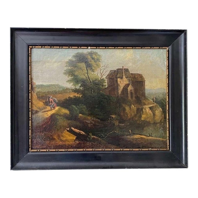 Dutch Romantic Landscape, After Jacob Van Ruisdael, Oil on Canvas, Late 17th Century. For Sale