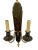 Chinoiserie Set of Four English Chinoiserie Decorated Wall Sconces With Gilt Fittings For Sale - Image 3 of 9