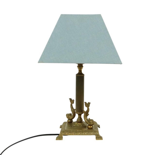 Vintage Brass Table Lamp, 1950s For Sale - Image 10 of 14