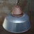 Industrial Vintage Industrial Blue Enamel and Cast Iron Pendant Lamp For Sale - Image 3 of 8