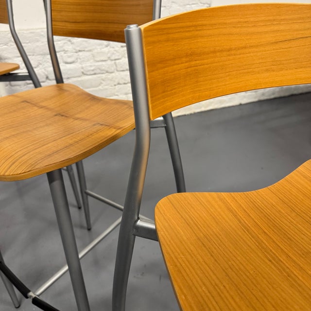 Design Within Reach Set of 3 Design Within Reach Italian Altek Sergio Mian Baba Counter Stools For Sale - Image 4 of 9