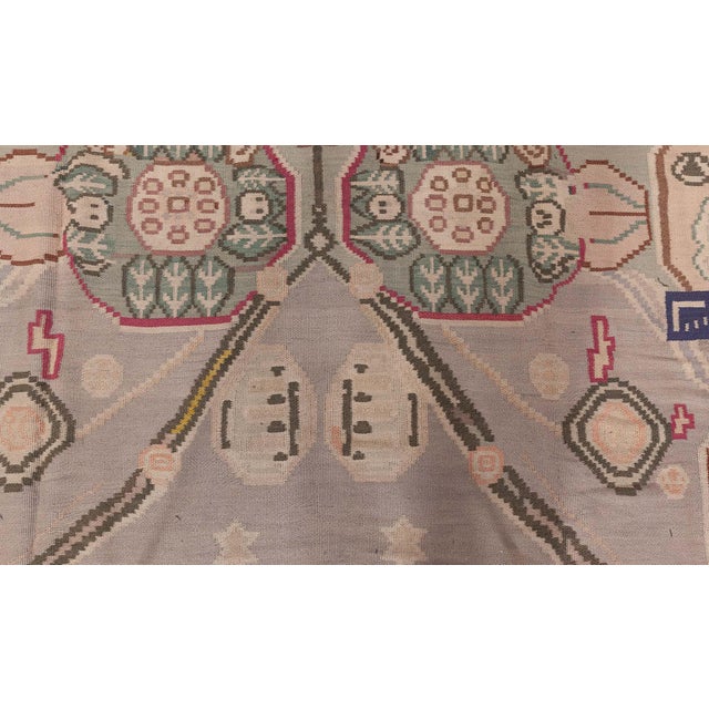 1920s Bessarabian Carpet, European Needlework For Sale - Image 9 of 10