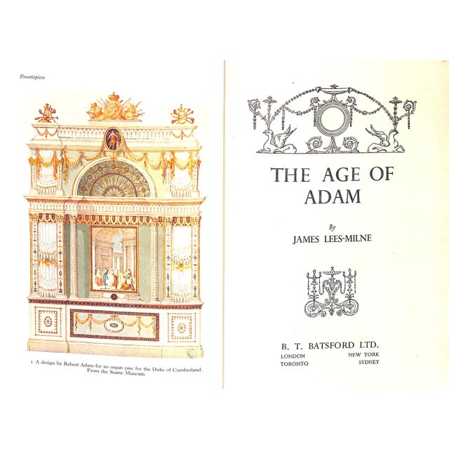 LEES-MILNE, James [184] pp. B.T. Batsford Ltd. 1947 Ex-Libris Paul H Humphreys bookplate Robert Adam (3 July 1728 – 3...