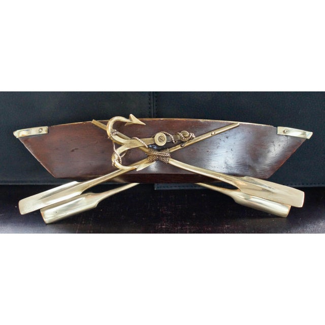Antique Rowing Boat Cruet Centerpiece, 1900 For Sale - Image 6 of 11