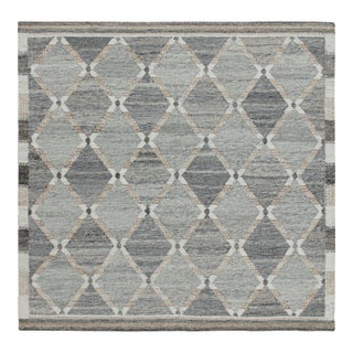 Rug & Kilim’s Custom Scandinavian Outdoor Rug With Geometric Pattern - 12'x18' For Sale
