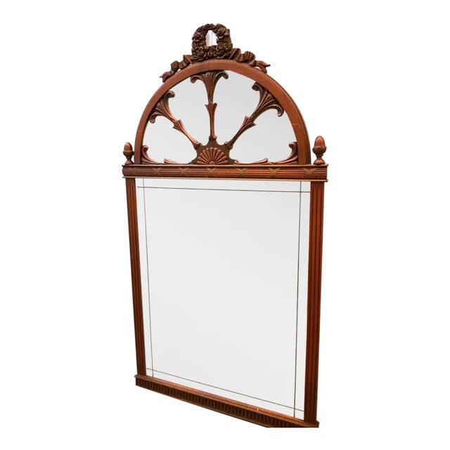 1940s French Shabby Wall Mirror For Sale
